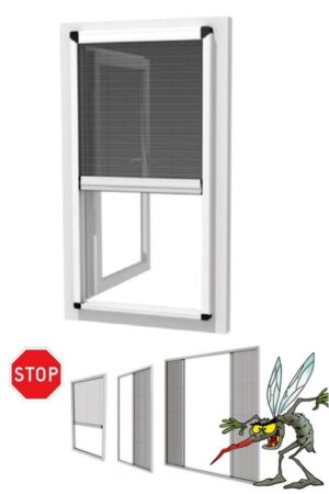 Moustiquaire plissée Verticale